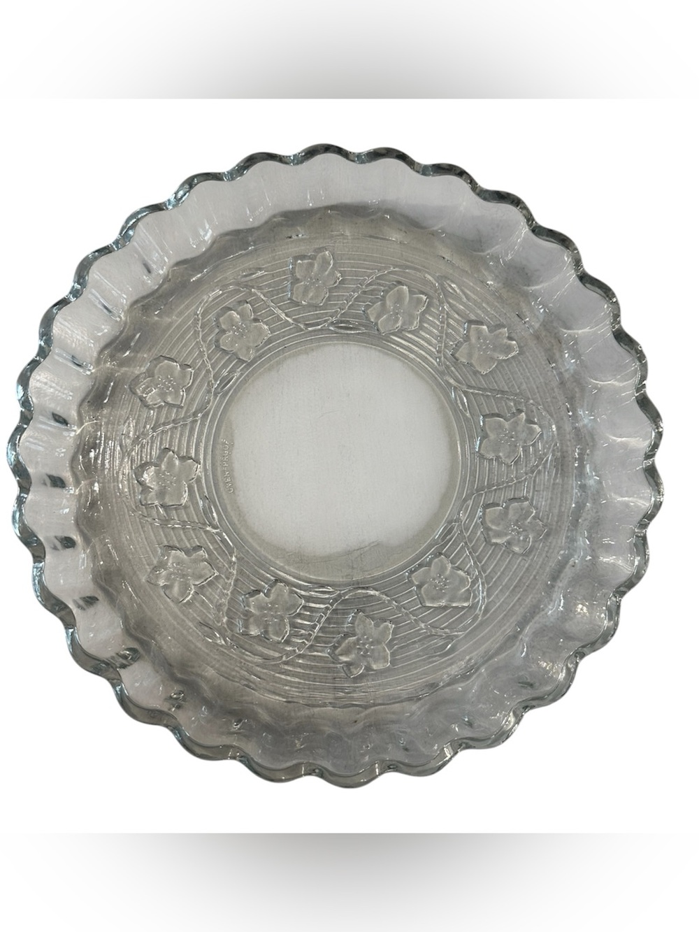 Anchor Hocking Vintage Avalon Quiche/ Tart/ Pie Baking Dish 10" GUC